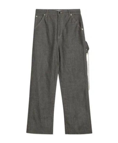 DARKPARK DARKPARK LISA CHAIN ADORNED LOOSE FIT CARPENTER JEANS