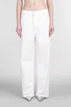 Darkpark Lisa Chain Loose Fit Carpenter Denim In White