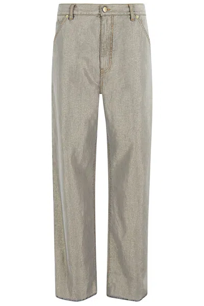 Darkpark Lisa Lurex Jeans In Blue