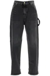 Darkpark Black Lisa Loose Fit Carpenter Jeans In Grey