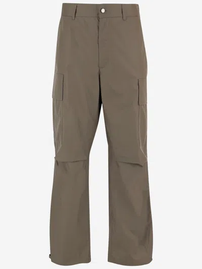 Darkpark Long Cotton Pants In Brown