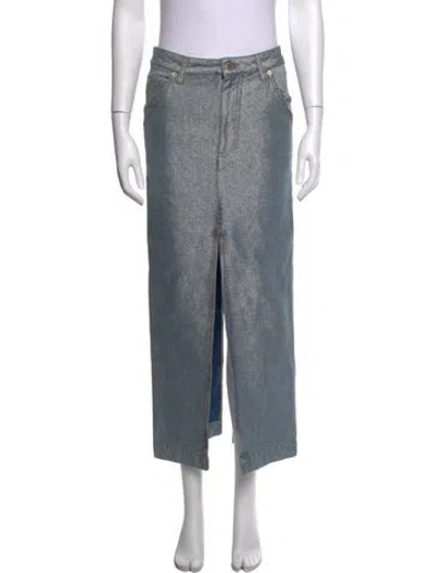 Pre-owned Darkpark Long Skirt In Blue