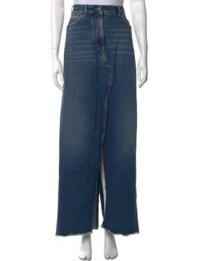 Pre-owned Darkpark Long Skirt In Blue