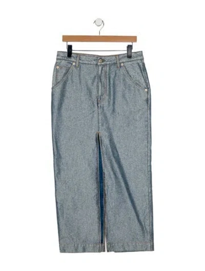 Pre-owned Darkpark Long Skirt W/ Tags In Blue