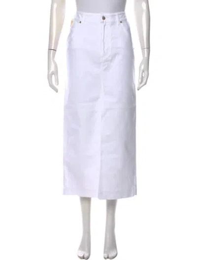 Pre-owned Darkpark Long Skirt In White