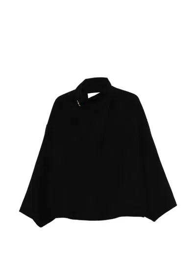 Darkpark Long-sleeve Buttoned Jacket In Black