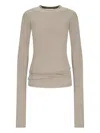 Darkpark Long-sleeve Crew-neck T-shirt In Neutral