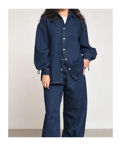 Darkpark Long-sleeved Shirt In Blue