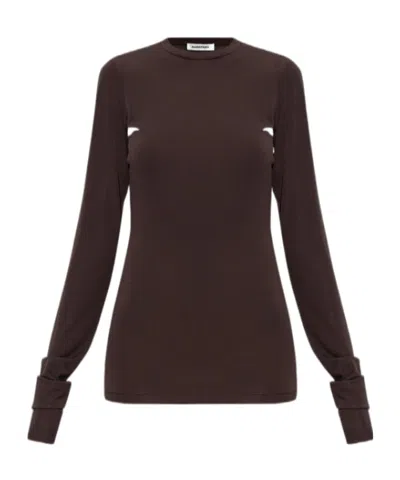 Darkpark Long-sleeved T-shirt In Brown
