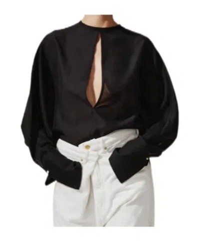 Darkpark Long-sleeve Cover-up In Black