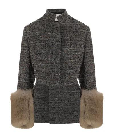 Darkpark Long-sleeved Jacket In Gray
