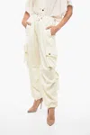 Darkpark Loose-fit Blair Cargo Pants With Drawstring In White