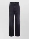 Darkpark Loose Fit Denim Trousers With Belt Detail In Black