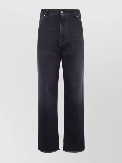 DARKPARK LOOSE FIT DENIM TROUSERS WITH BELT DETAIL