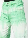Darkpark Flamed Tie Dye Cotton Wide Jeans