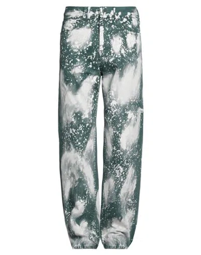 Darkpark Man Denim Pants Dark Green Size 34 Cotton