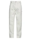 Darkpark Man Denim Pants White Size 34 Cotton In White