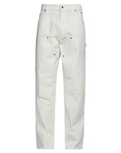 Darkpark Man Denim Pants White Size 34 Cotton