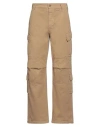 Darkpark 'saint' Beige Cargo Pants With Pockets In Beige