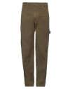 Darkpark Man Pants Military Green Size 33 Cotton In Green