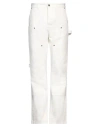 DARKPARK DARKPARK MAN PANTS WHITE SIZE 34 COTTON