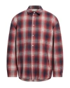 Darkpark Jacquard Patterned Shirt Jacket In Red