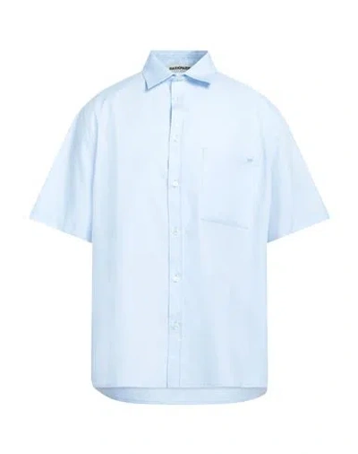 Darkpark Man Shirt Sky Blue Size L Cotton