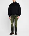 Darkpark Wool Bomber Jacket In Black 0099