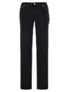 Darkpark 'michelle' Chain Detail Denim Trousers In Black
