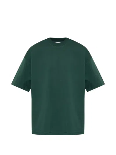 Darkpark Mick Slit Crew Neck T-shirt In Green