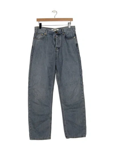 Pre-owned Darkpark Mid-rise Straight Leg Jeans In Blue