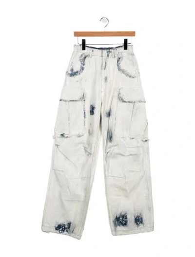 Pre-owned Darkpark Mid-rise Wide Leg Jeans In Blue
