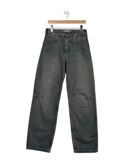 Pre-owned Darkpark Mid-rise Wide Leg Jeans In Blue