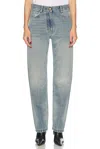 Darkpark Naomi Boyfriend Straight Leg In Fold Light Wash