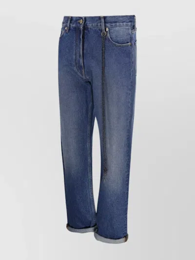 DARKPARK NAOMI CHAIN ADORNED BOYFRIEND STRAIGHT LEG DENIM