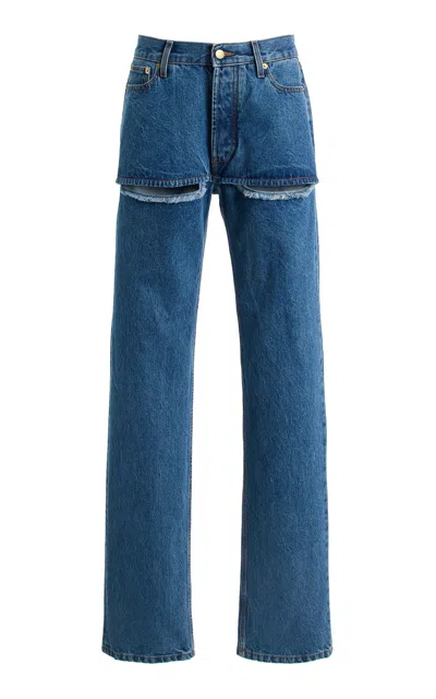 Darkpark Naomi Cutout Jeans In Blue