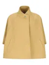 Darkpark Nat Short-sleeve Button Trench Coat In Yellow