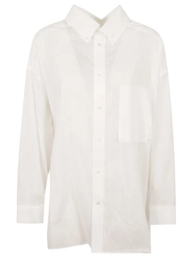 Darkpark Nathalie - Oversized Lurex Shirt In White