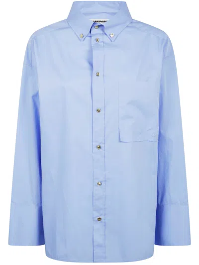 Darkpark Nathalie Popeline Shirt In Blue