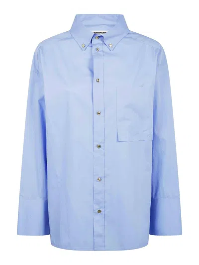 Darkpark Nathalie Popeline Shirt In Blue