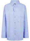 Darkpark Nathalie Popeline Shirt In Blue