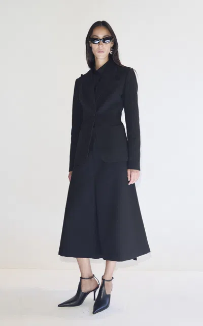 Darkpark Naty Cotton Culotte Pants In Black