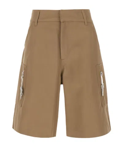 Darkpark Nina Puller Embellished Bermuda Shorts In Brown
