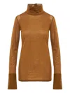 Darkpark Nora Crewneck Top In Brown