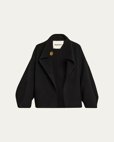 Darkpark North Midi Oversized Cashmere-wool Jacket In Black