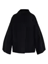 Darkpark "north Midioversize" Cashmere Wool Jacket In Black