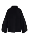 Darkpark "north Midioversize" Cashmere Wool Jacket In Black