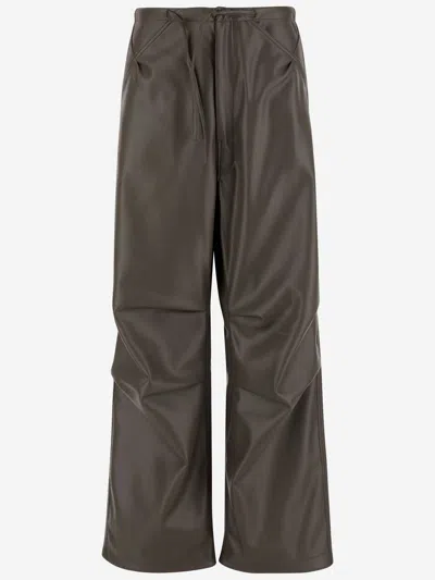 Darkpark Daisy Pants In Green Polyester In Brown