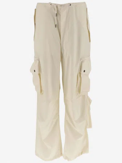 Darkpark Off White Off White Loose Fit Cargo Pants