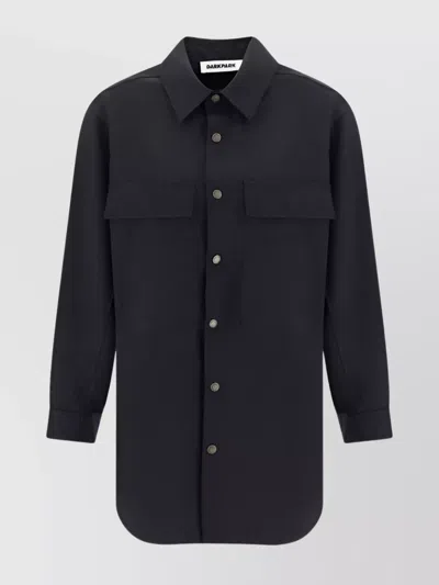 DARKPARK OVERSIZE WOOL SHIRT WITH FRONT POCKETS